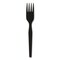 Dixie SmartStock Series-O 6 in. Heavyweight Plastic Cutlery Forks Refill - Black (40/Pack, 24 Packs/Carton)